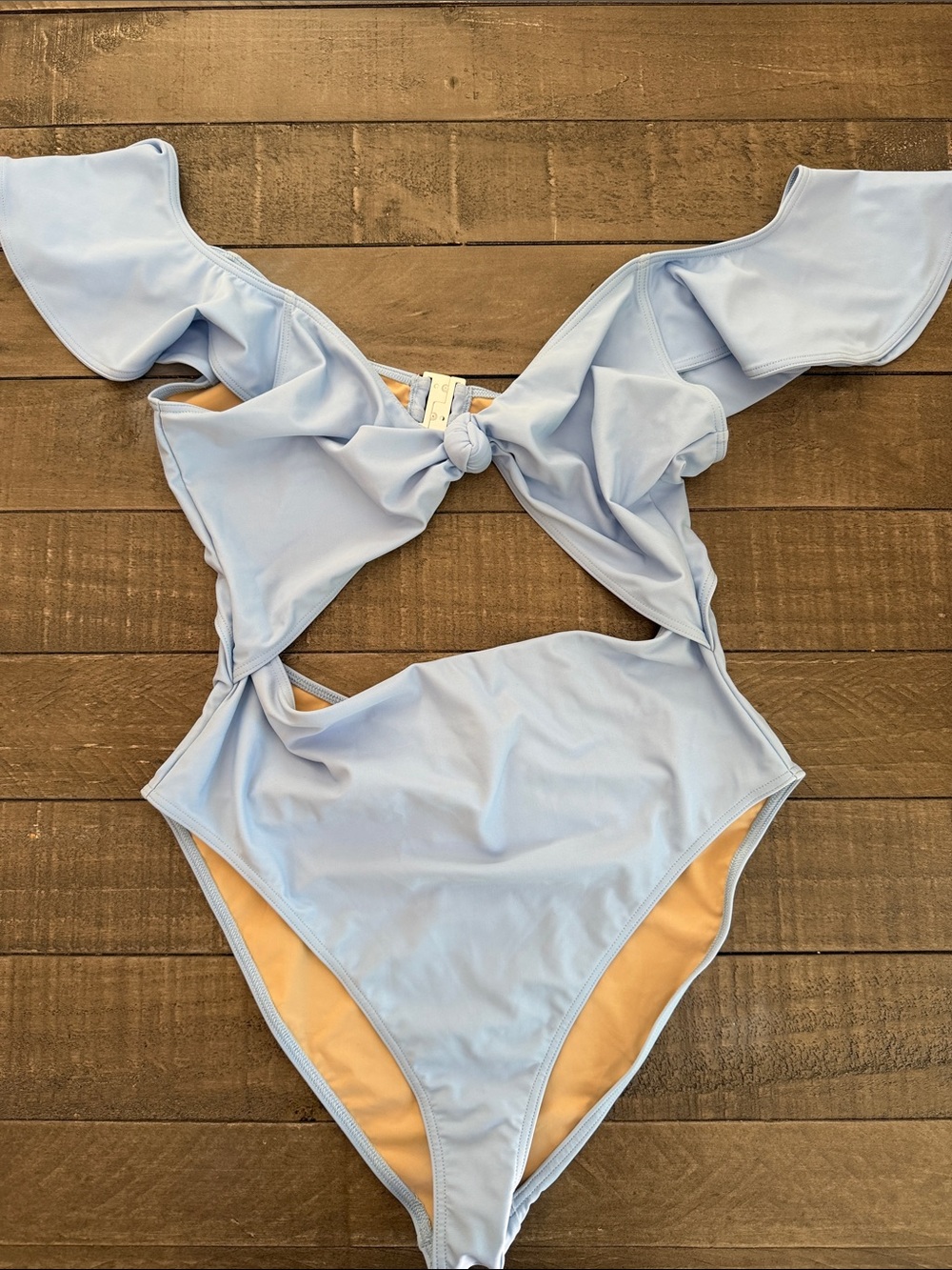 Tanya Taylor Light Blue Coraline One-Piece
